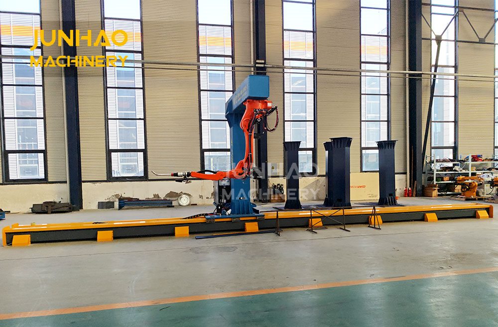 Lifting seven-axis ground rail intelligent welding workstation